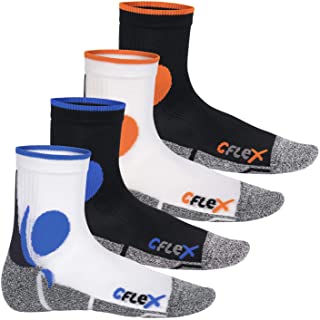 CFLEX - 4 pares de calcetines para correr unisex deporte calcetines - de entrenamiento