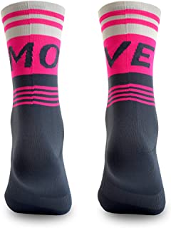 Calcetines para Ciclismo, MTB y Running de Caña Alta para Hombre y Mujer – Move Pink