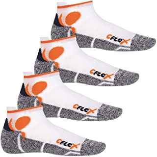 4 pares de calcetines tobilleros para correr unisex - Amortiguadores, protectores, de apoyo y climatizados - Gran calidad celodoro - Tallas de la 35 a la 46
