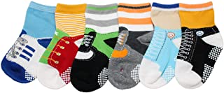 6 pares de calcetines antideslizantes para bebs y nios