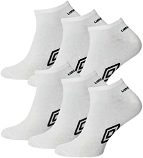 12 pares de calcetines para hombre oficiales Umbro Sport Trainer Liner Calcetines tobilleros invisibles – Talla 36 – 11 (blanco)