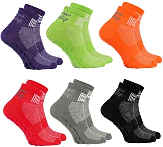 Rainbow Socks - Hombre Mujer Deporte Calcetines Antideslizantes ABS de Algodón