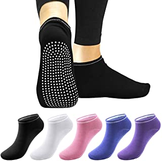 Yoga Calcetines Pilates, Calcetines deportivos antideslizantes Calcetines de algodón Calcetines deportivos transpirables Calcetines para correr Secado rápido para mujeres y hombres Ballet